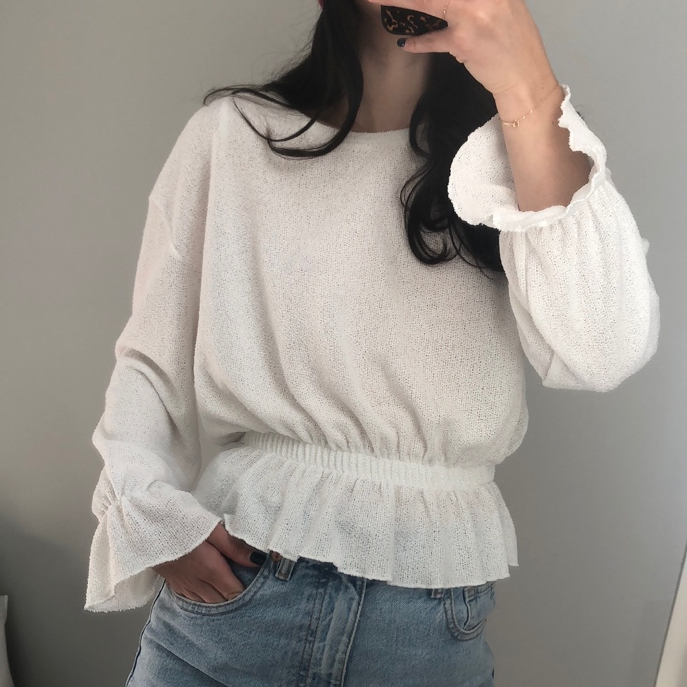 Zara Ruffle Knit Top